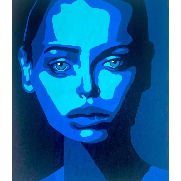 The Blue Woman Painting